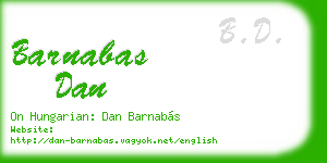 barnabas dan business card