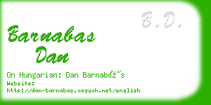 barnabas dan business card